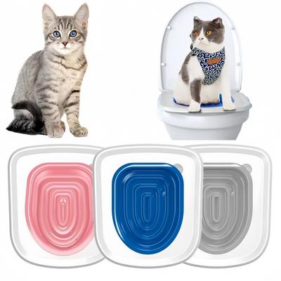 1 Set Cat Toilet Training Tools Reusable Cats Dogs Potty Trainer Cat Defecate Training Artifact Pet Cleaning Supplies