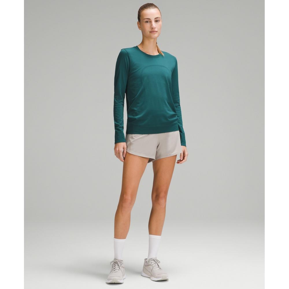 Lululemon Swiftly Relaxed Long Sleeve Shirt  Hip Length Storm Teal Storm Teal