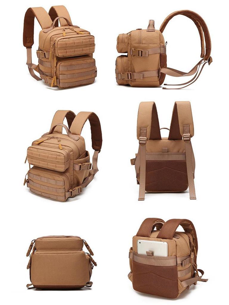 Multifunktionaler 9L Mini Outdoor Wanderrucksack - 3P Sport & Camping Doppelschultertasche