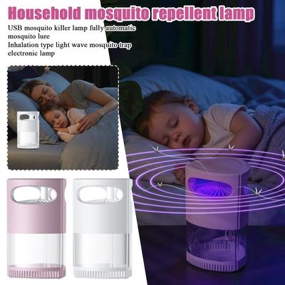 USB Mosquito Trap Automatic Indoor Mosquito Killer Electronic Insect Zapper Light with Silent Fan and Light Wave Attraction for Home Use
