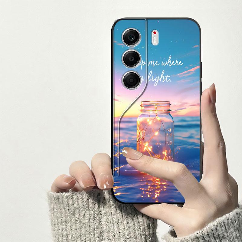 For Tecno Camon 40 Pro 5G /CM7 Case Bumper Soft Silicone Back Cover For Tecno Camon 40 /CM5 Black TPU Shockproof Phone Case