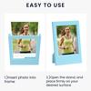kwmobile 4x Photo Frames for Instax - Photo Stand for Instax Film, Instant Camera 9.2x6.1x0.7cm Light Gray/Light Blue/Light Green/Light