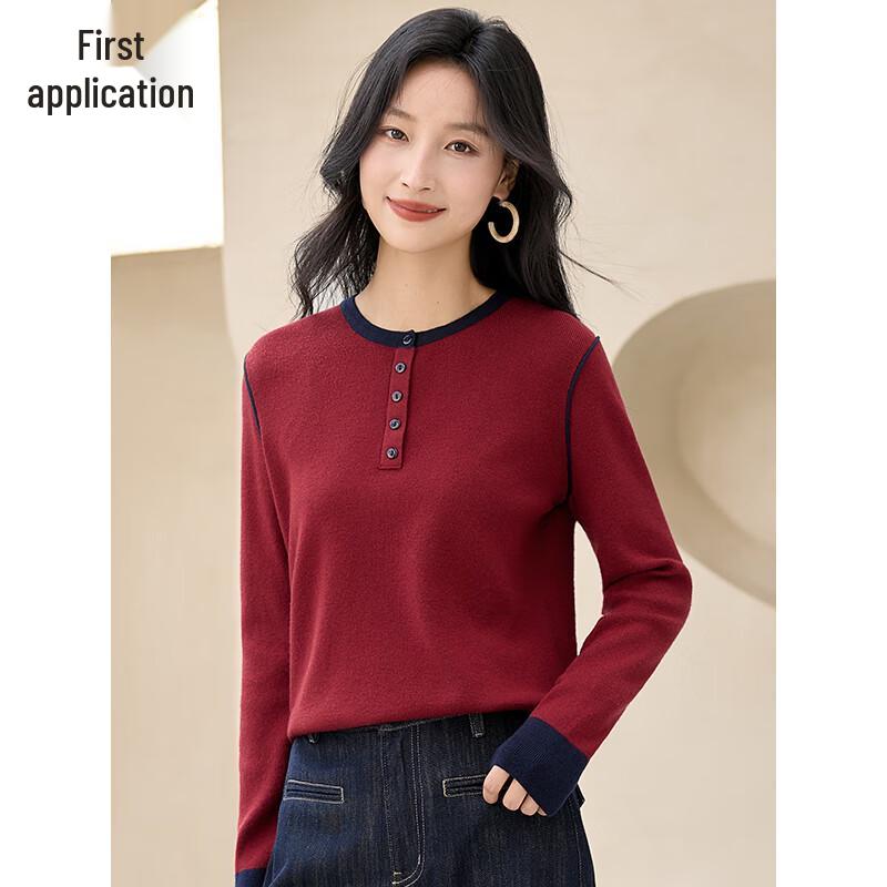 Dámský pletený svetr s kulatým výstřihem Chushen