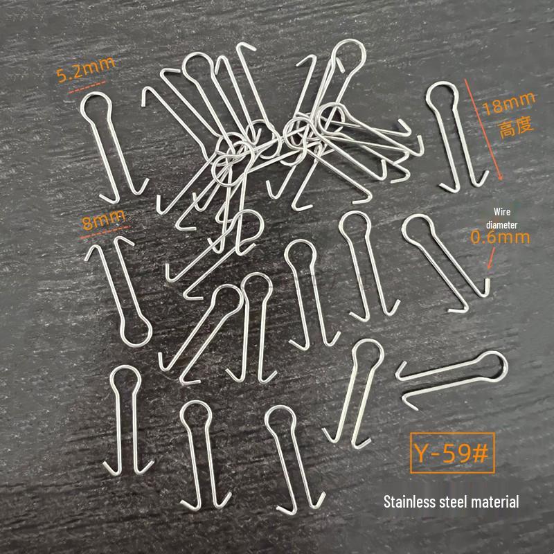Spring Stainless Steel Snap Hook: Wire Clip Buckle, Elastic Snap Ring, U-Shape/C-Shape Retaining Ring