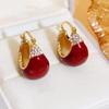 Fashion ins cold wind simple light luxury high-end ear buckle temperament geometric earrings women's small and versatile tide earrings