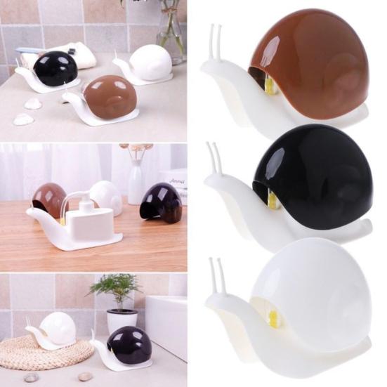 Dispenser Sapone Liquido Pompa Forma di Lumaca Cucina Bagno Bottiglia Shampoo Lozione