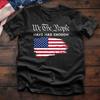 We The People Distressed Flag Shirt Patriotic Veteran Graphic Tee S-3XL