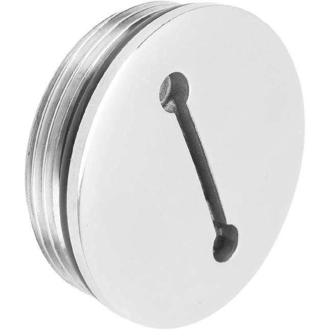 KUIDAMOS Boat Fuel Cap, Marine Gas Polished Stainless Steel Beautiful for Trucks for Caravans(50MM)