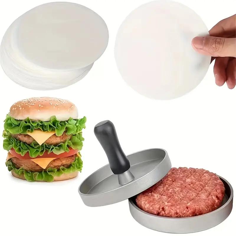 50/100 buc Hârtie de copt rotundă Cerc Pergament Cuptor pentru grătar Patty Hamburger Hârtie Tort Instrument antiaderent pentru coacere