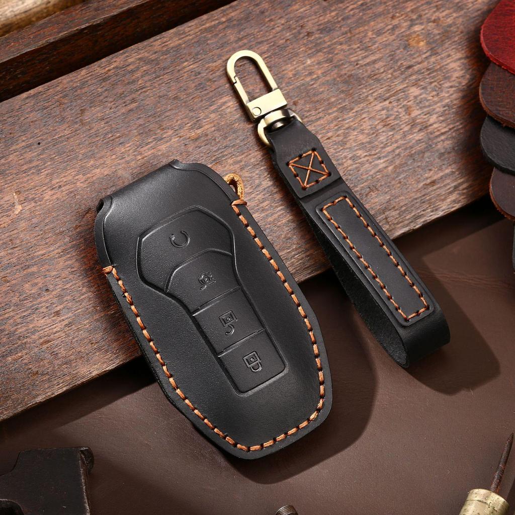 Handmade Car Key Bag for BYD Models: Tang, Song Plus DMI, Dolphin, Han