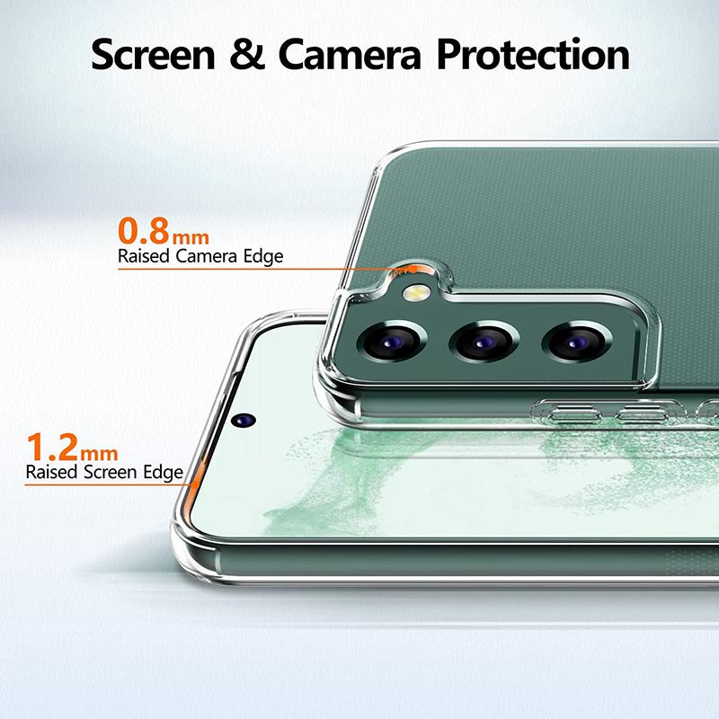 Simple Clear Silicone Phone Case for Samsung Galaxy S22 S21 S20 A23 A13 A33 A03 A12 A22 A32 Honor 50 Redmi Note 11 10 9T iPhone 13 12 11 Soft Cover