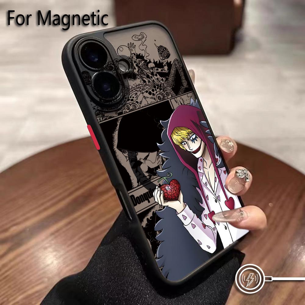 Anime Ones Pieces Luffys Zoros Phone Case For Samsung Galaxy S25 S24 S23 S22 S21 S20 FE Plus Ultra 5G Matte Magnetic