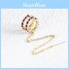 Fashionable Creative Chain Stud Earrings Simple Geometric Jewelry Ear