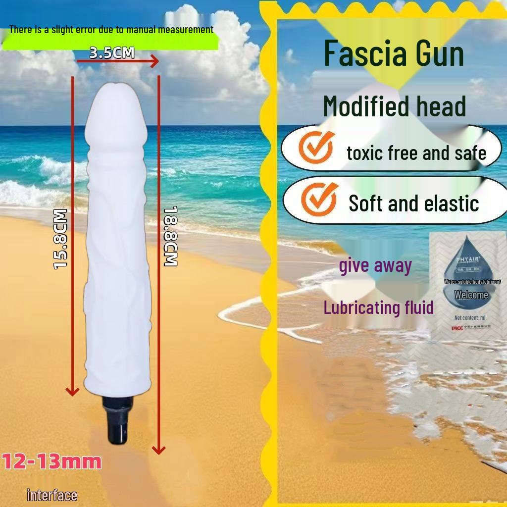 Testa Massaggiante per Pistola Fasciale Dildo - Prodotto per Adulti Femminili con Doppia Interfaccia