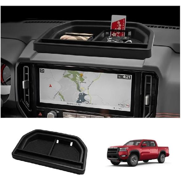 LUWU for 2022 2023 2024 2025 2026 Pathfinder Dashboard Storage Tray 2025 2026 Pathfinder SL/Platinum/Rock Creek 9-inch Behind Screen Organizer Center