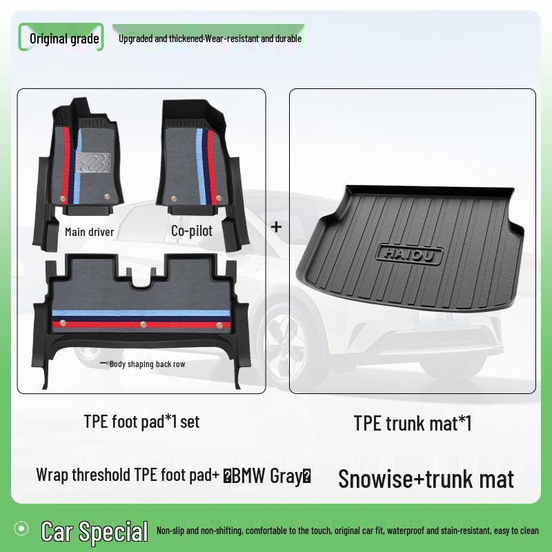 2025 BYD Seagull Dolphin TPE Full Coverage Smart Driving Floor Mats