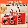 Cartoon Cat Plush Cotton Comforter Storage Bag For Travel And Bedroom Organization