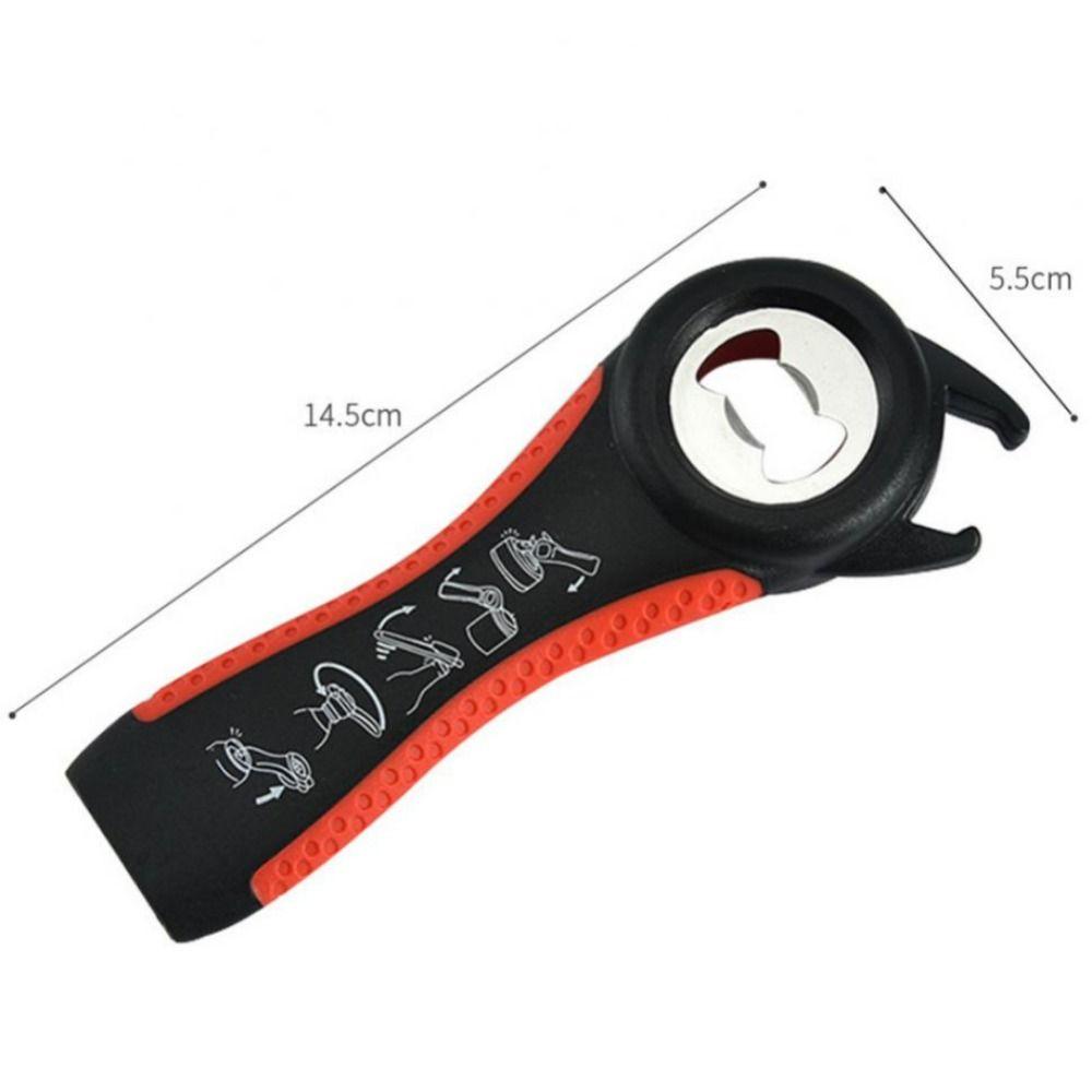 Durable Portable Plastic Nonslip Manual Bottle Opener Jar Opener Can Lid Gripper Glass Lids Remover