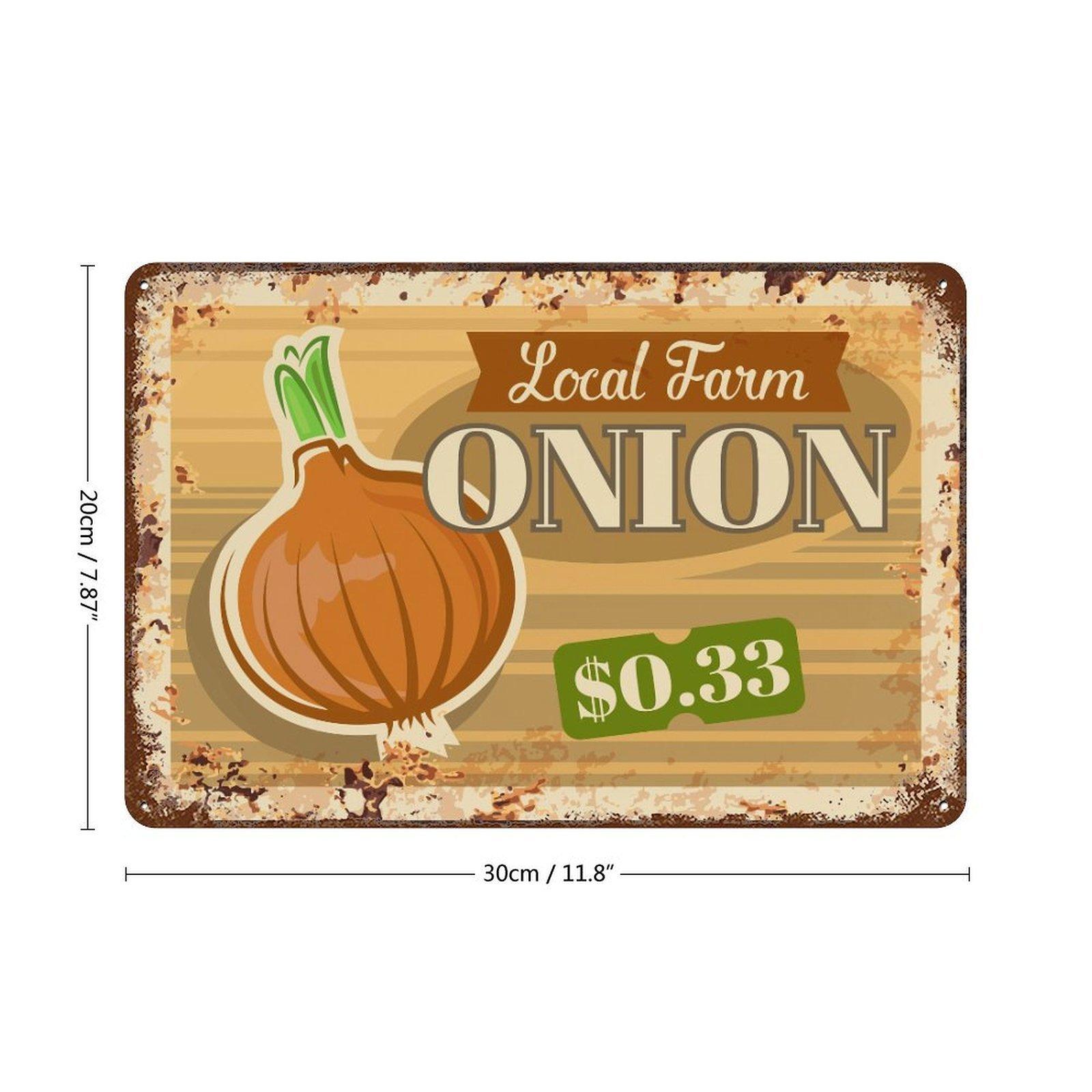 

1-Pack shabby aged metal display plaque, 20×30cm and 30×40cm, rustic décor for game room, lounge or kitchen 20*30CM