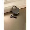 A Small Heart-Shaped Padlock Set With A Key - Metal Heart-Shaped Lock, Suitable For Suitcases, Laptops, Drawers, Wallets