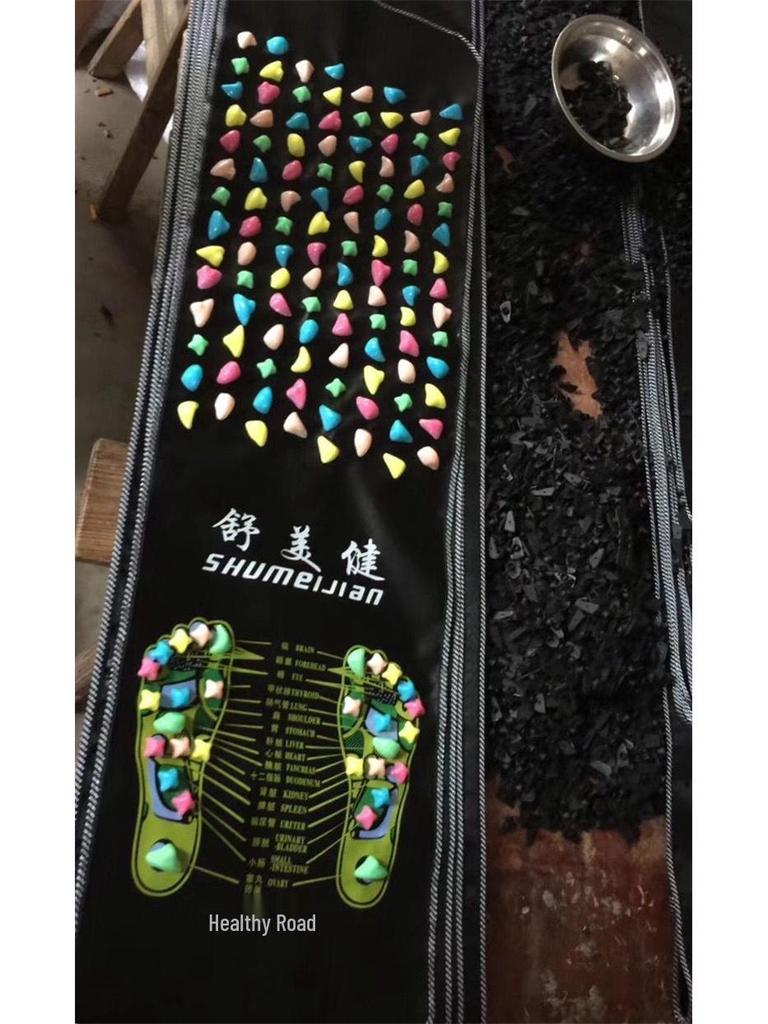 Akupunkturpunkt-Gehmatte: Fußmassage- & Fitnessmatte im Kieselstein-Stil