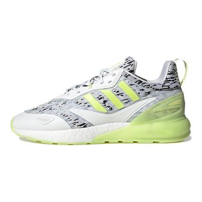 Pantofi sport unisex ZX 2K Boost 2.0 Digi - White Pulse Lime Cloud-White GW0624