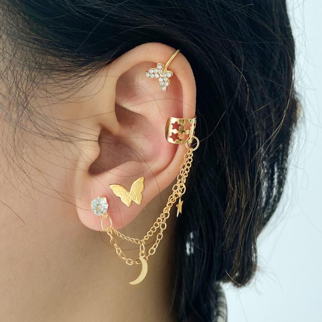 Orecchini Pendenti Lunghi YOQUCOL Con Nappa E Cristalli Zirconia Cubica, Eleganti Per Donna