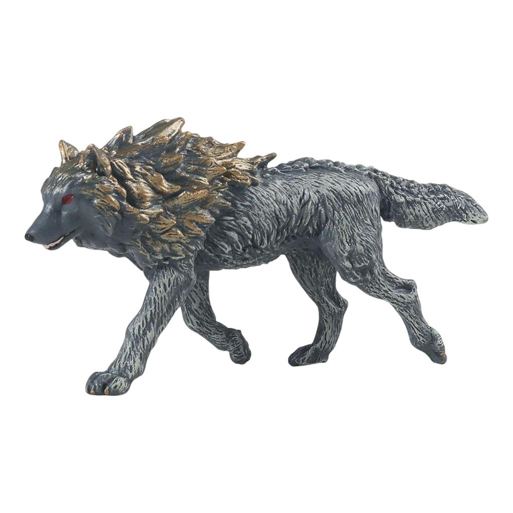 Mini Wolf Figurines Model Home Decor Realistic Detailed Action Figures for Toddlers