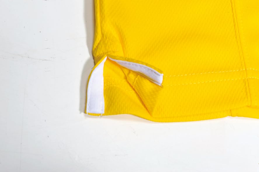 BURTLE Short Sleeve Polo Shirt 305 8 Yellow L Sweat Quick [Stretch, Absorbent, Drying, Deodorizing]
