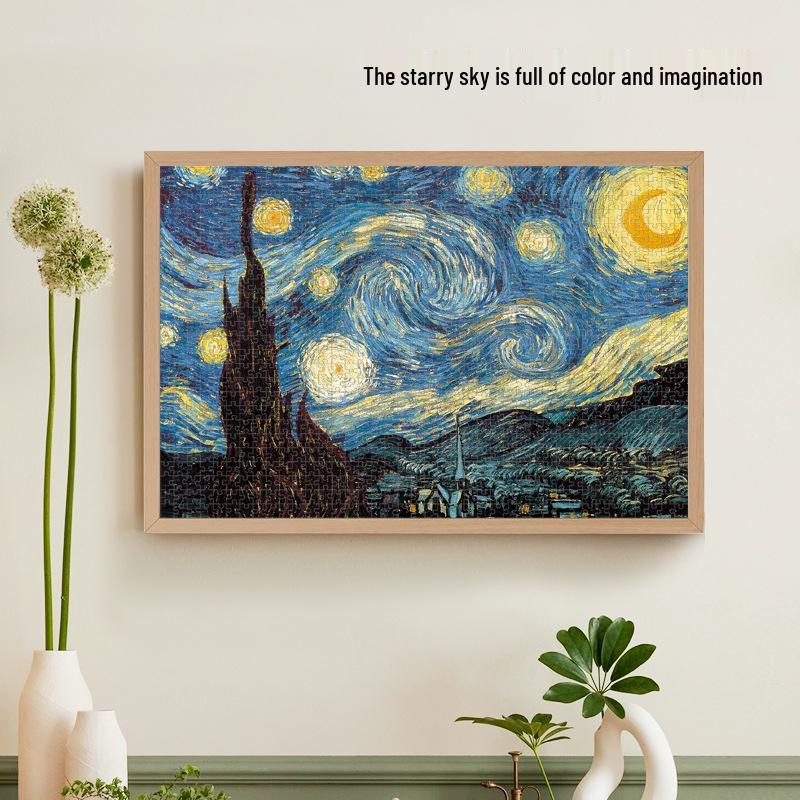 Van Gogh Creative Landscape Jigsaw Puzzle - 1000 Pieces Stress Relief Educational Toy