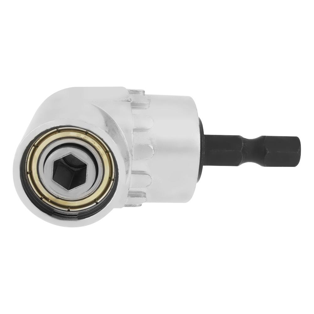 1/4in 105 Degree Angle Hex Extension Drill Bit Chromium Vanadium Alloy Steel Adjustable Screwdriver Socket Holder Adapter