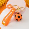 Football Cup Mini Simulation Football Keychain Pendant Soft Rubber Car Backpack Hanging Decoration Sports Meeting Small Gift