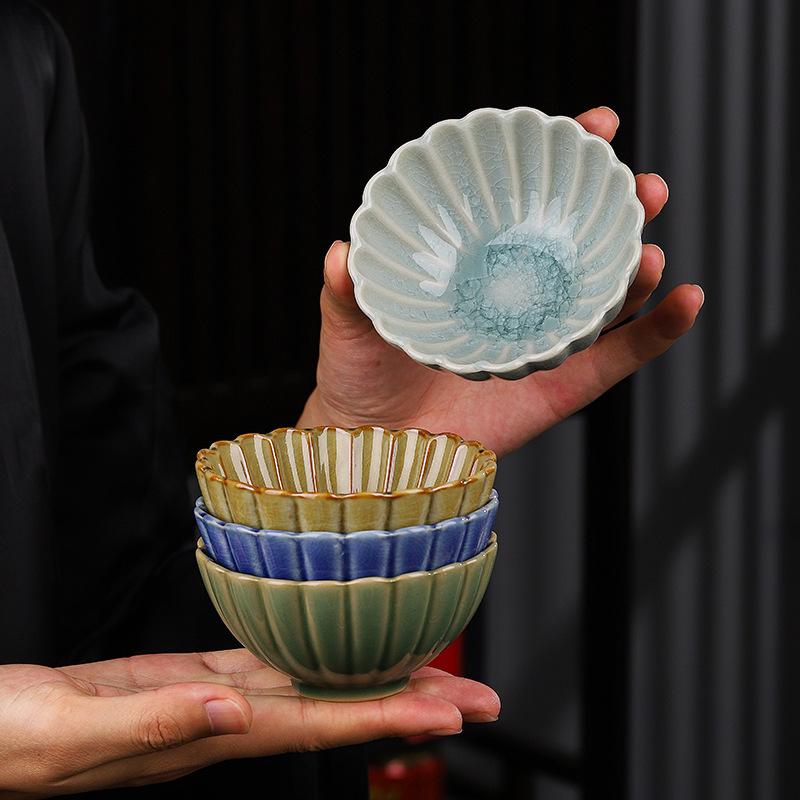 Yaozhou Celadon Ceramic Kung Fu Personal Tea Teacup Large Master Cup Special Single Cup