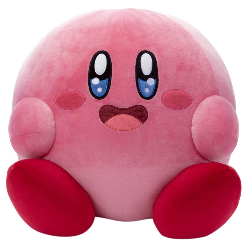 Takara Tomy Arts Kirby of the Stars Mocchi-Mocchi-GameStyle Extra Large Kirby (Kirby's Gourmet Fest) Plush Toy, Approximately 50cm Wide