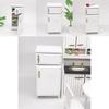 Enchanting White Birch Miniature Kitchen Refrigerator For 112 Dollhouse Decor
