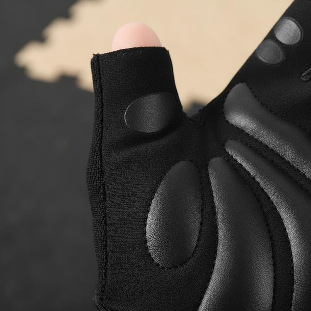 Padded Weightlifting Gloves Wear Resistant Half Finger Gym Gloves Fitness Gear Breathable Easy To Remove for Weightlifters