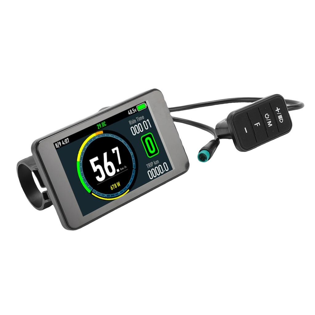 Electric Bike LCD Display Electric Scooter Color Display Meter with 5 Pin Water Proof Connector for 22.2mm Handlebar