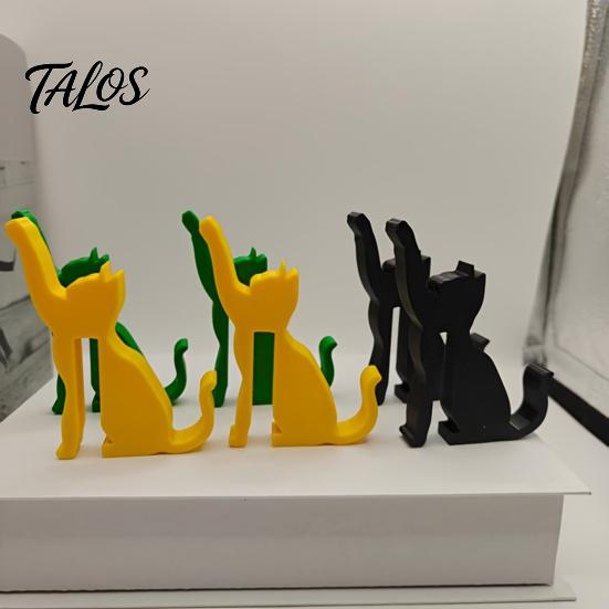 Decorative Desktop Hook 3D Printed Dog/Cat Hook, Compact Door Interactive Creative Toy Pet Shape Hanger Ornament for Living Room Bedroom Bathroom
