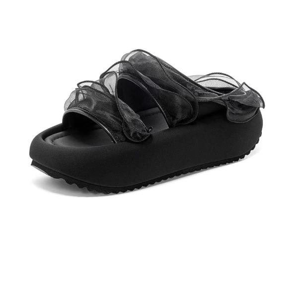 Fashion Shoes Low PU Fabric Hoof Heels Rome Rubber Cotton Shoes Low Cotton Fabric Rome Rubber PU Hoof