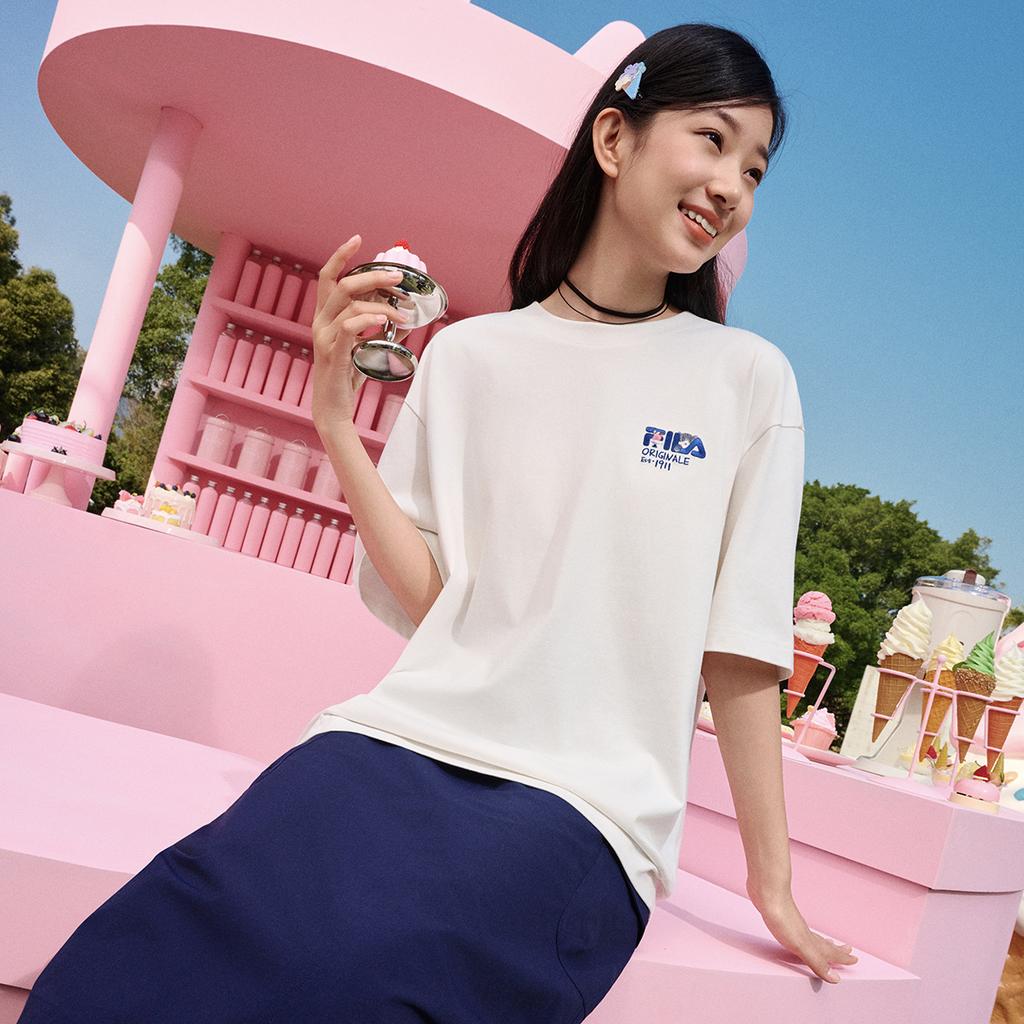 FILA ORIGINALE T Shirt Unisex Cloud White F11U629101FWT