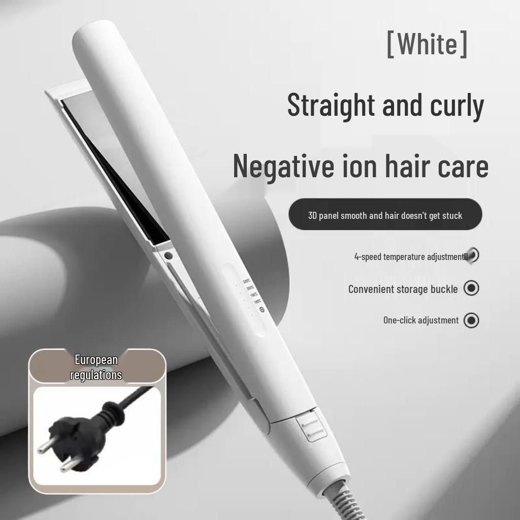 2025 Anti-Scald Wet/Dry Straightener & Curler - Damage-Free Clamping Plate for Household Use
