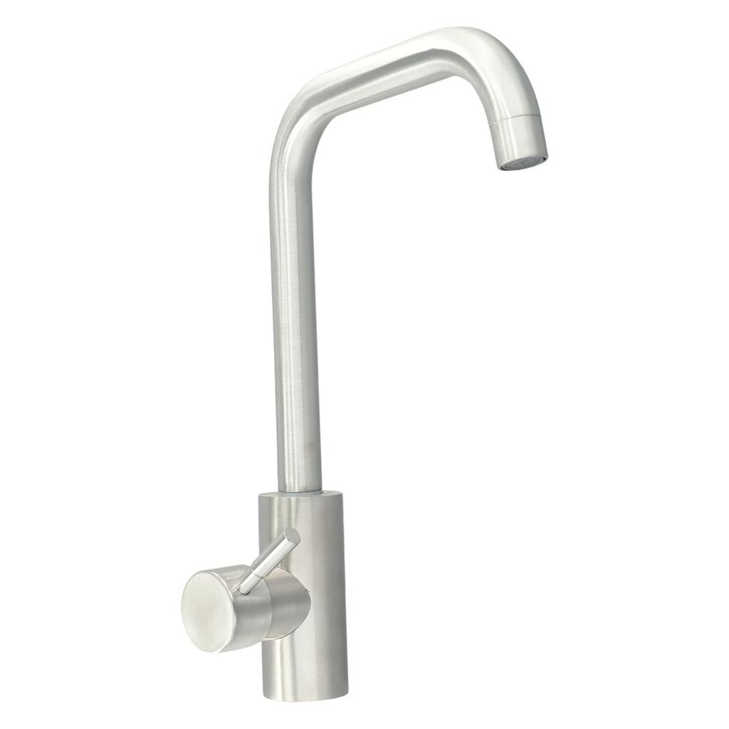 1PC Kitchen Faucet Single Handle 2 Holes Ceramic Valve Anti-corrosion, Wear-resistant 304 Stainless Steel Cold And Hot Mixer Tap