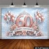 2D Flat Surface 1 Piece of Rose Gold Background Fabric for 60th Birthday Celebration Suitable for Hotels