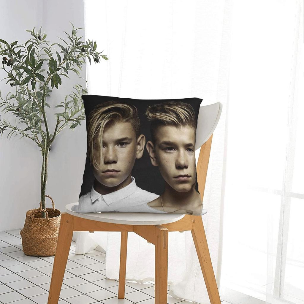 Marcus And Martinus Sweden Norway Eurovision Square Pillowcase Pillow Cover Cushion Throw Pillow For Home Bedroom Car