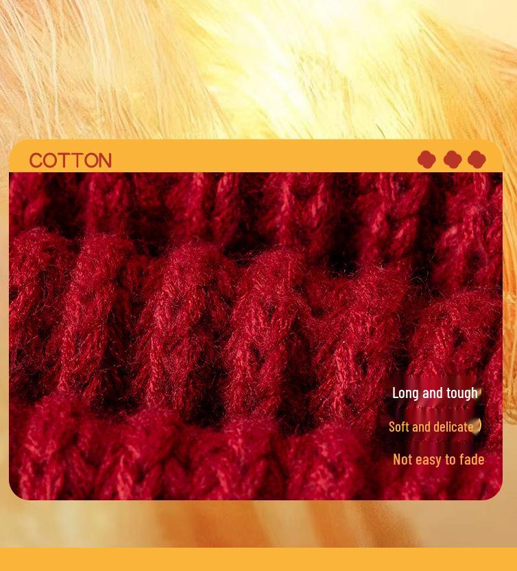 Newborn Baby Festive Scarf & Hat Set - Red, Unisex, Seasonal (Spring To Winter), Ideal for New Year Celebrations.