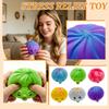 Großer weicher Quetschbrötchen-Spielzeug mit Blasenblasfunktion Realistische gedämpfte Brötchenform Squishy Stressabbau-Spielzeug für sensorisches Spiel und Entspannung