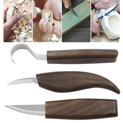 Ensemble d'outils tranchants pour la sculpture sur bois Couteau d'artisanat à graver Couteau de sculpture sur bois Charpentier