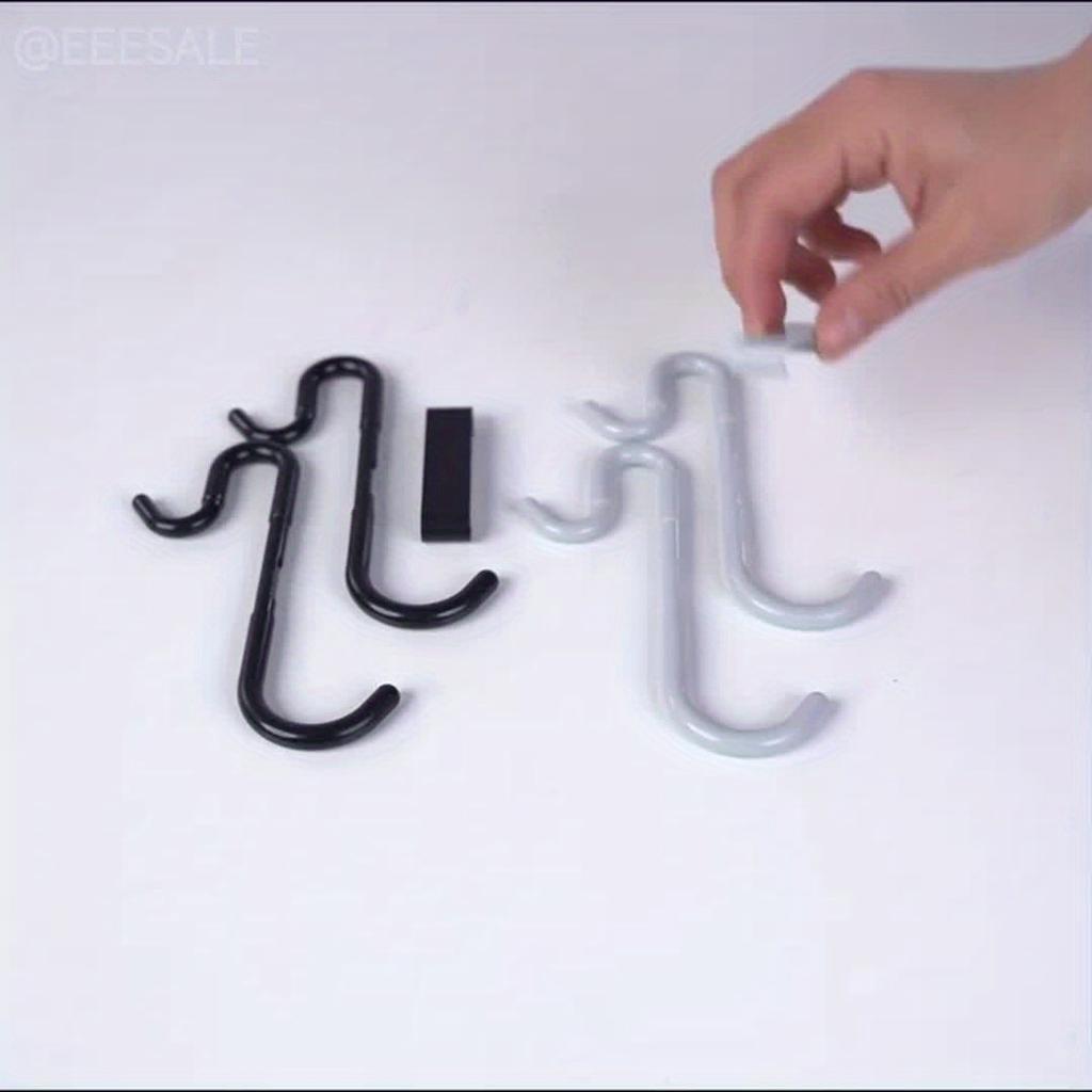 [Rust Resistant Shower Hook] Rust Resistant Multifunctional Strong Bearing Plastic Door Mount Shower Door Hook | Fashion Style Hanging Hook