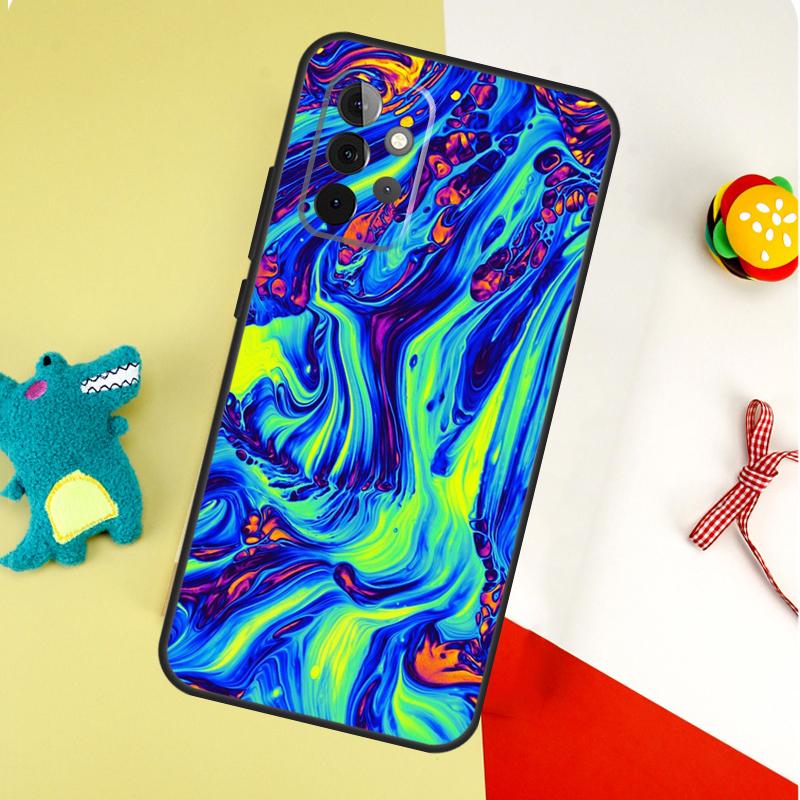 Psychedelic trippy abstract art For Samsung Galaxy A54 A34 A14 A55 A35 A15 A53 A33 A13 A05 A06 A16 A22 A32 A52 Phone Case