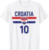 Croatia Tshirt Hrvatska Flag Zagreb Croatian Jersey Retro T-Shirt